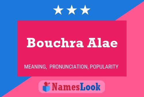 Bouchra Alae Name Poster