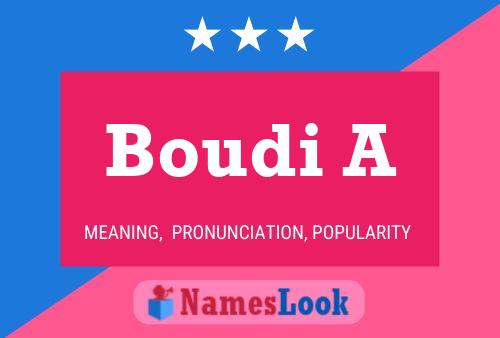 Boudi A Name Poster