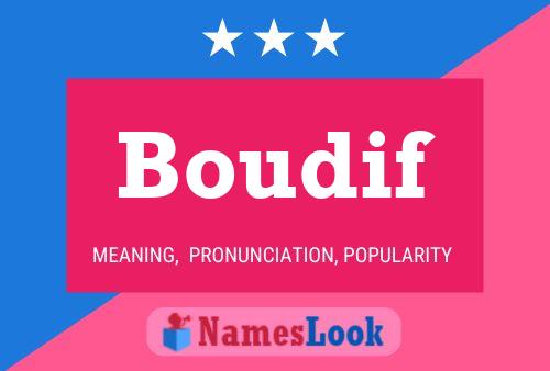 Boudif Name Poster