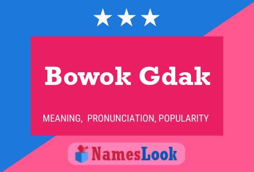 Bowok Gdak Name Poster