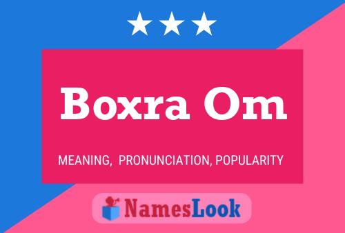 Boxra Om Name Poster