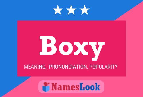 Boxy Name Poster