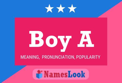 Boy A Name Poster