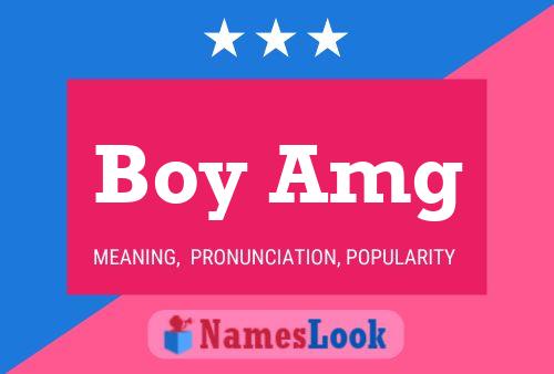 Boy Amg Name Poster