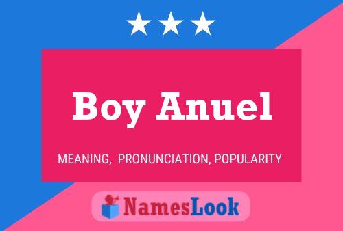 Boy Anuel Name Poster