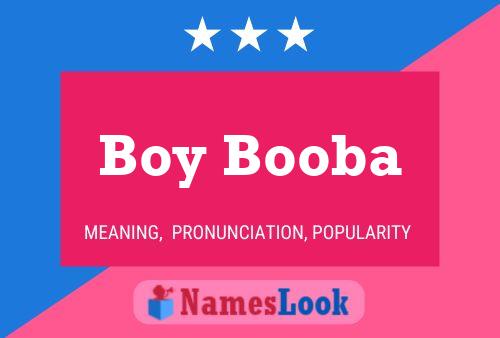 Boy Booba Name Poster