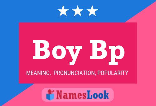 Boy Bp Name Poster