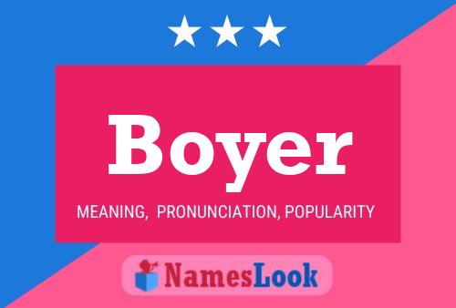 Boyer Name Poster