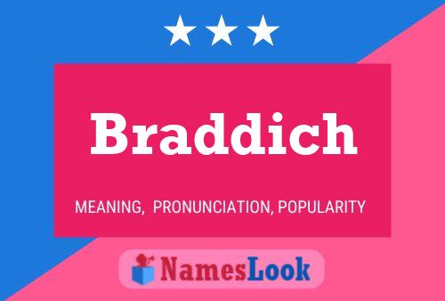 Braddich Name Poster