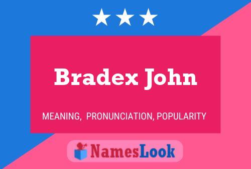 Bradex John Name Poster