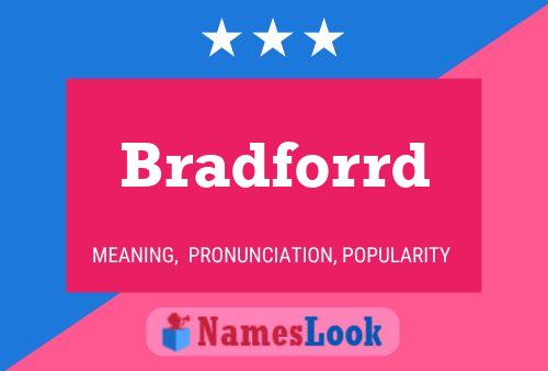 Bradforrd Name Poster