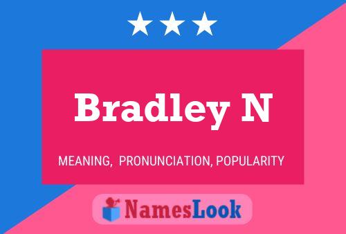 Bradley N Name Poster