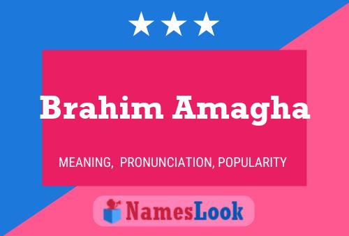 Brahim Amagha Name Poster