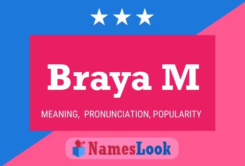 Braya M Name Poster