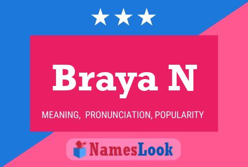 Braya N Name Poster