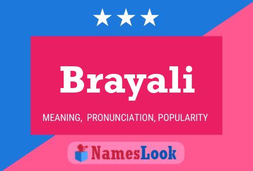 Brayali Name Poster