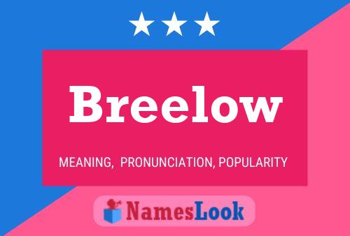 Breelow Name Poster