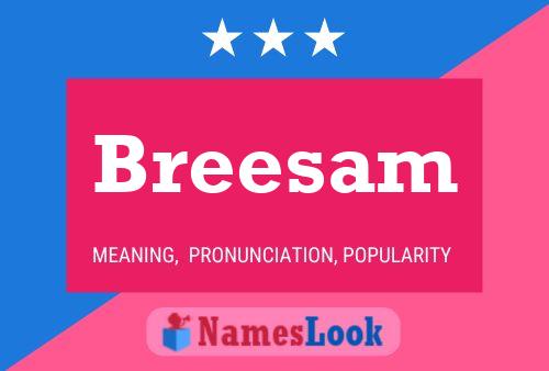 Breesam Name Poster