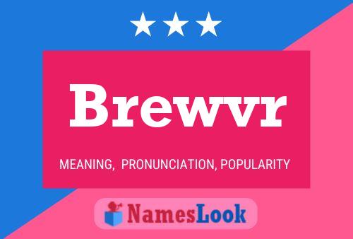 Brewvr Name Poster