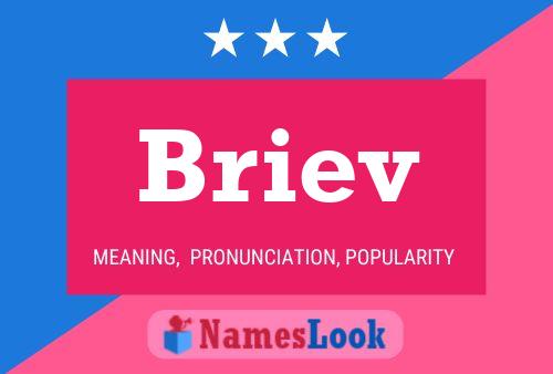 Briev Name Poster