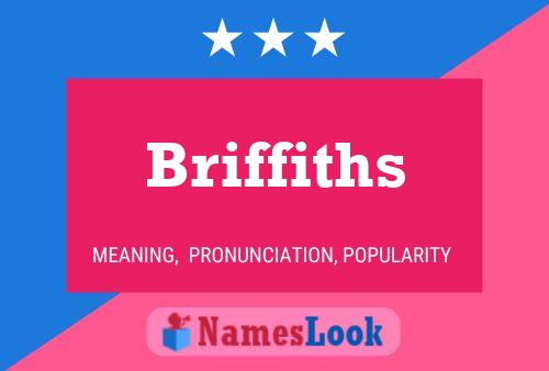 Briffiths Name Poster