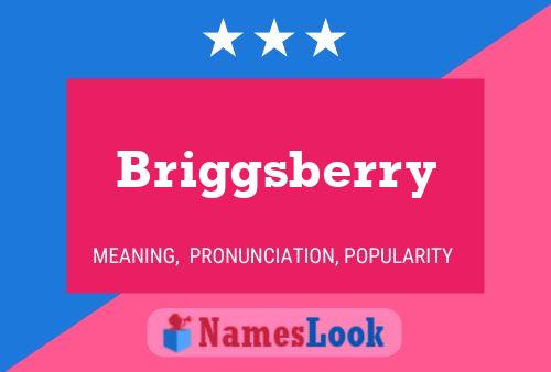 Briggsberry Name Poster