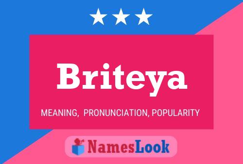 Briteya Name Poster