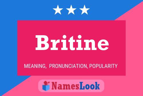 Britine Name Poster