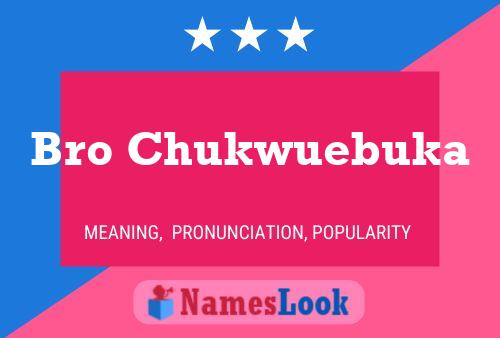 Bro Chukwuebuka Name Poster