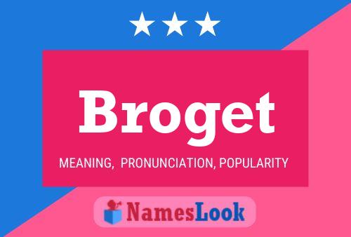 Broget Name Poster