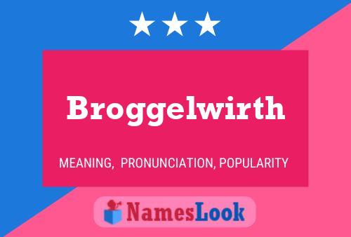 Broggelwirth Name Poster