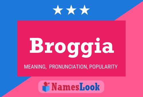 Broggia Name Poster