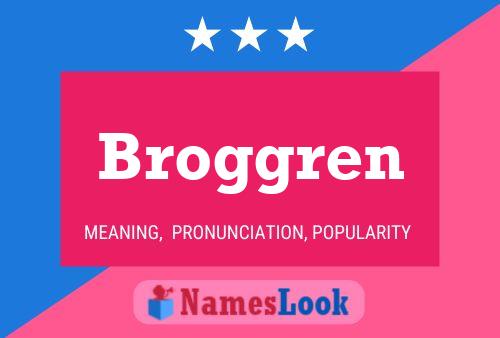 Broggren Name Poster