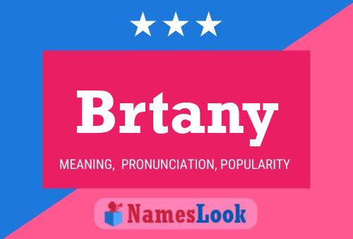 Brtany Name Poster