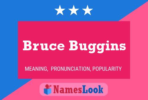 Bruce Buggins Name Poster