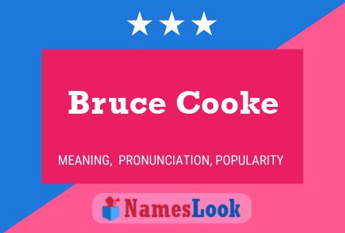 Bruce Cooke Name Poster