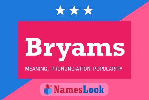 Bryams Name Poster