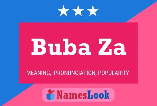 Buba Za Name Poster