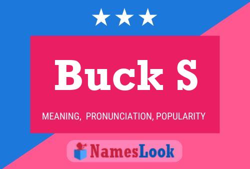 Buck S Name Poster