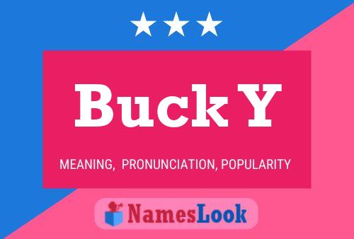 Buck Y Name Poster