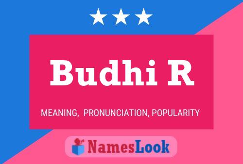 Budhi R Name Poster