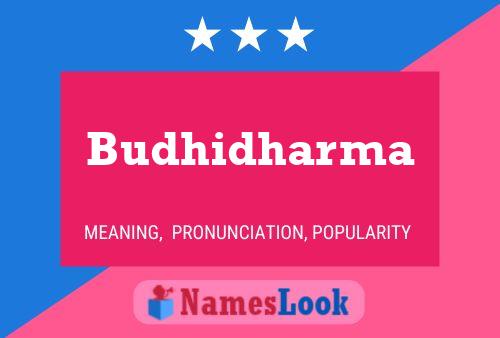 Budhidharma Name Poster