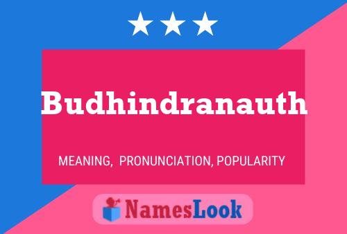 Budhindranauth Name Poster