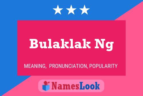 Bulaklak Ng Name Poster