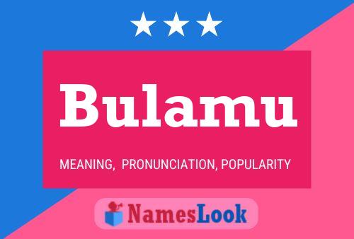 Bulamu Name Poster