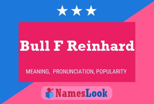 Bull F Reinhard Name Poster