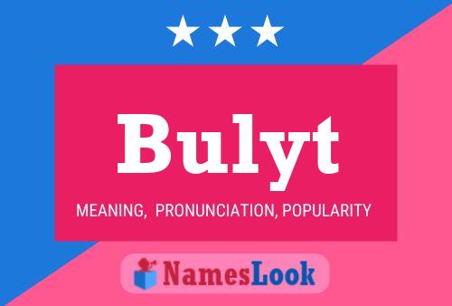 Bulyt Name Poster