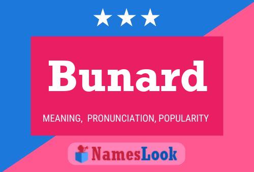 Bunard Name Poster