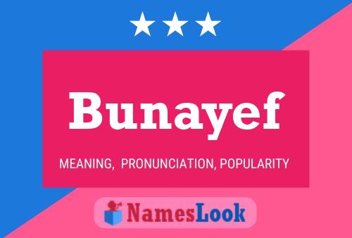 Bunayef Name Poster