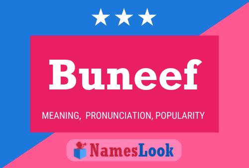 Buneef Name Poster